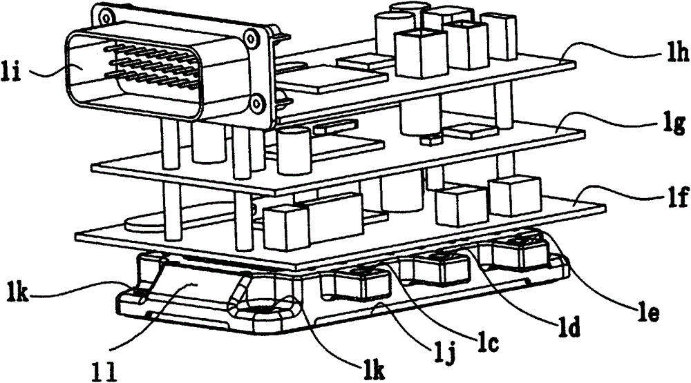 Electric vehicle motor controller and controller assembly modularization unit structure mode