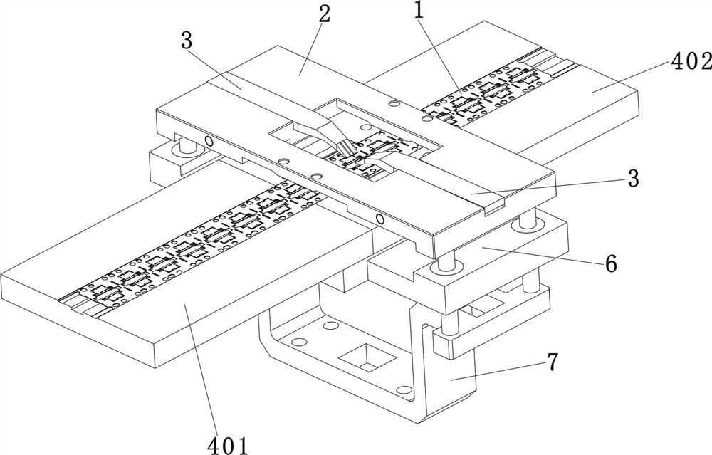 Chip frame fixing support of semiconductor chip wire bonding equipment