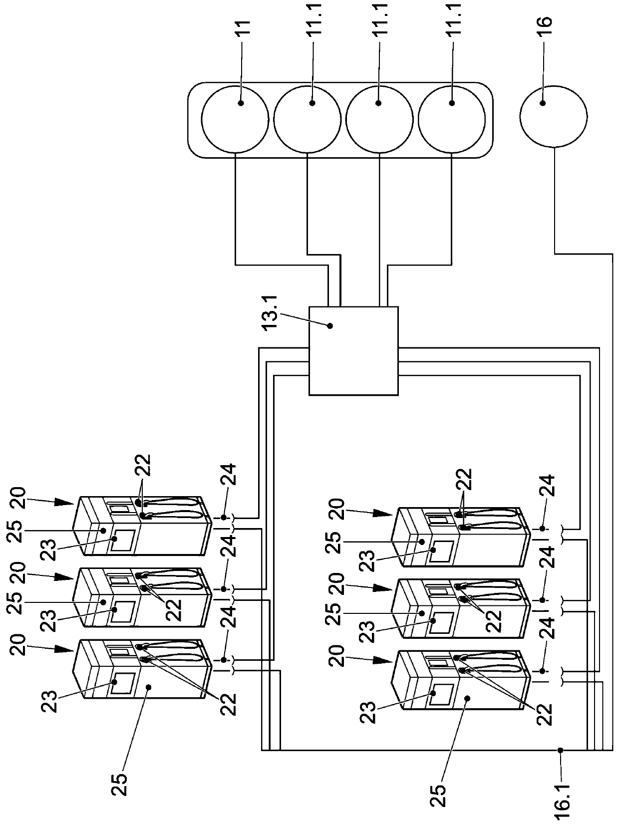 Method for using charging unit, vehicle, charging unit and transport system