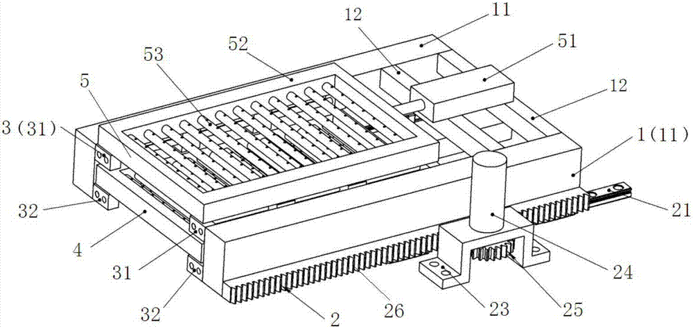 Vibration and airflow combined screening straightening-out mechanism