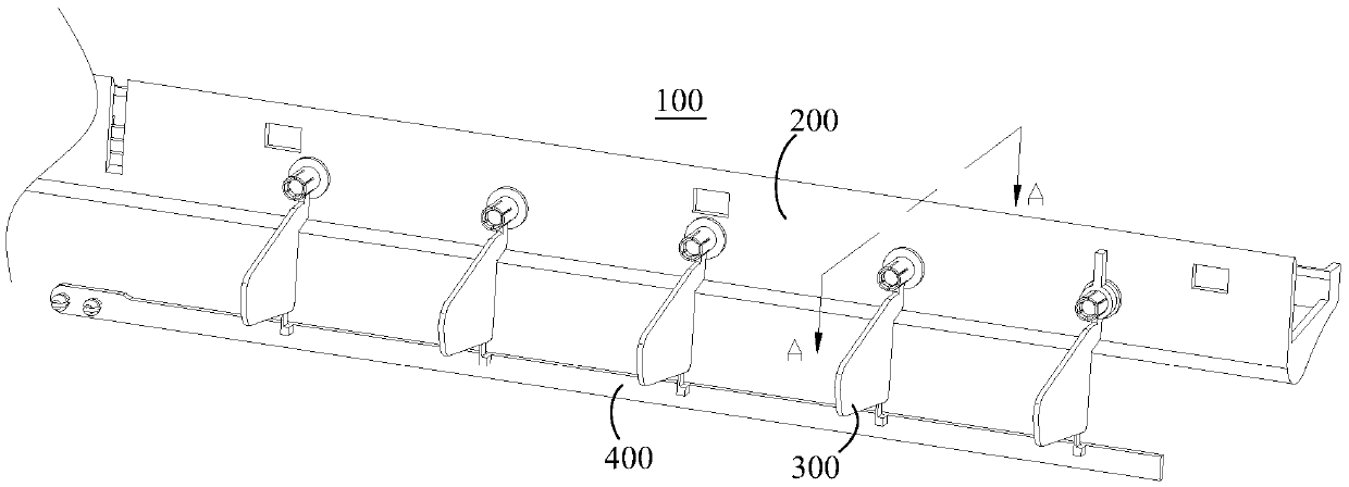 Wind guide swinging blade assembly structure and air conditioner