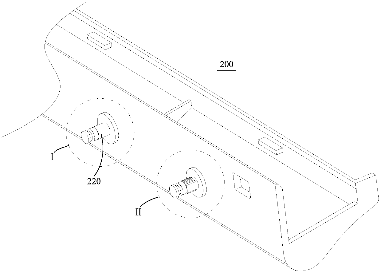 Wind guide swinging blade assembly structure and air conditioner