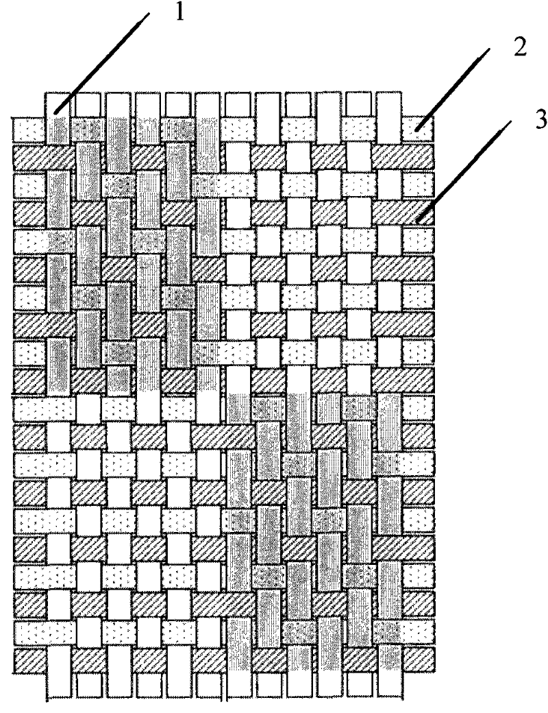 Textile fabric with jacquard effect