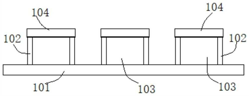 Composite microcolumn-porous surface structure for enhancing boiling heat transfer