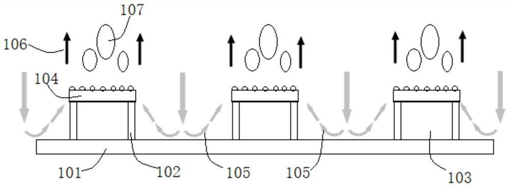 Composite microcolumn-porous surface structure for enhancing boiling heat transfer