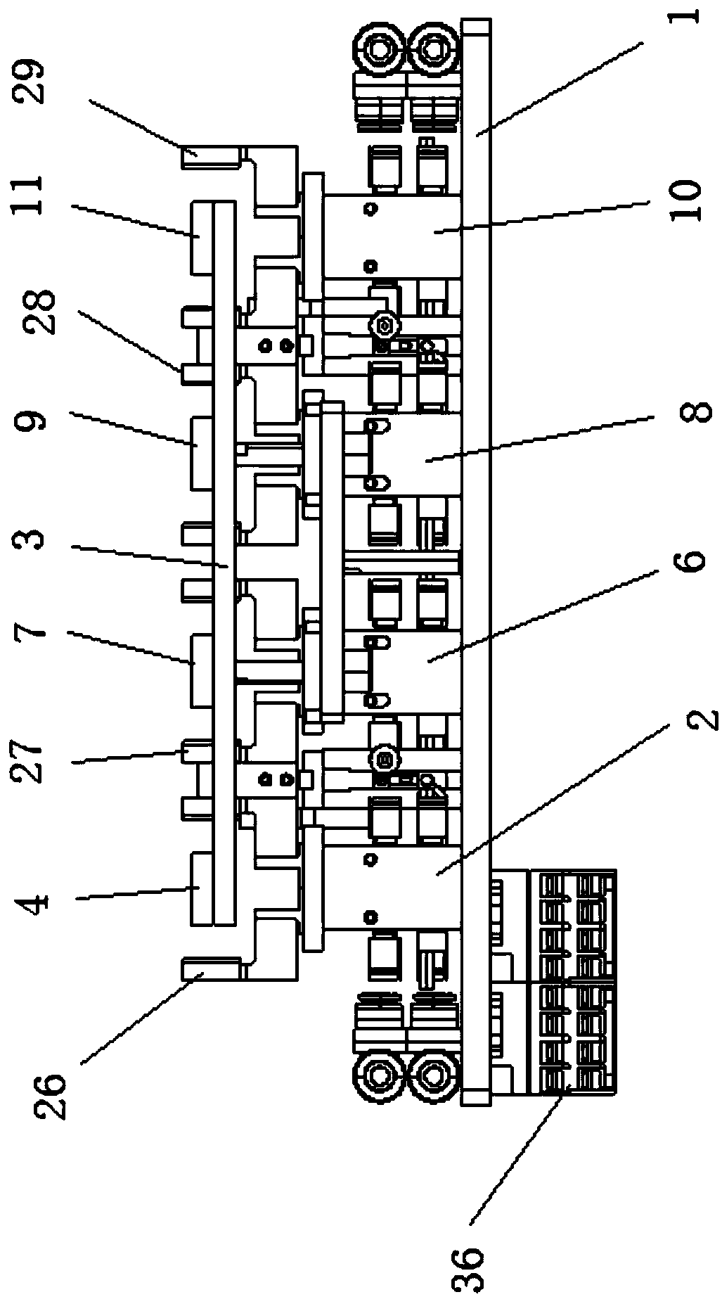 Method for automatically taking out car tweeter and carrying out hole separation by using device