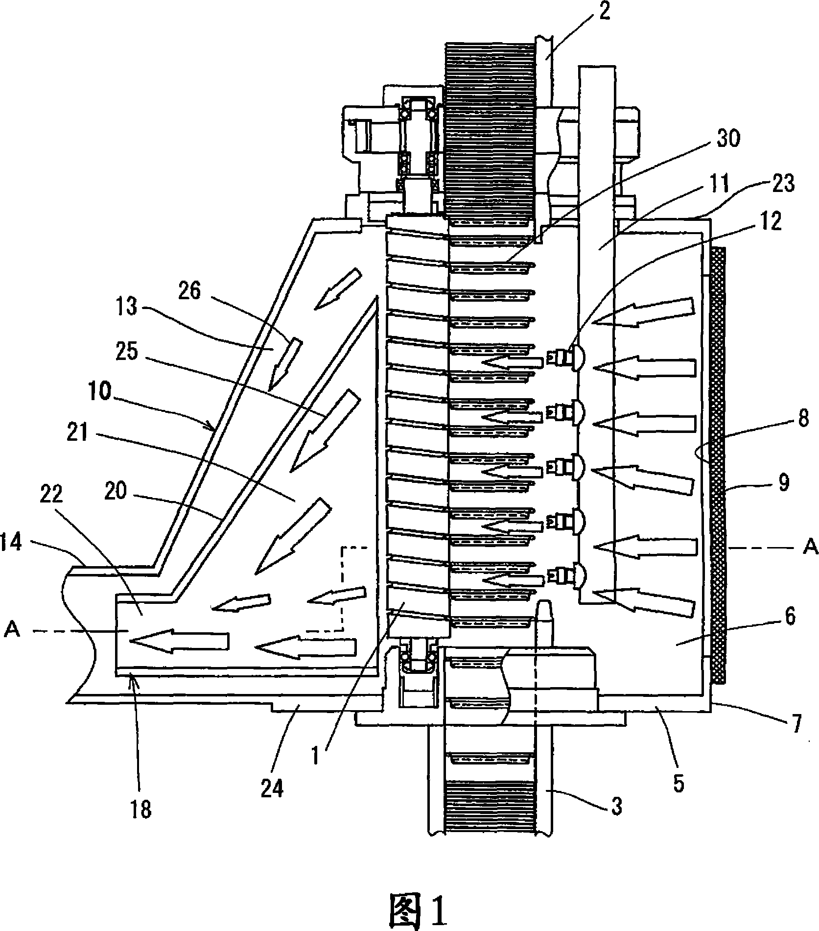 Foreign body removing device of the vessel cover