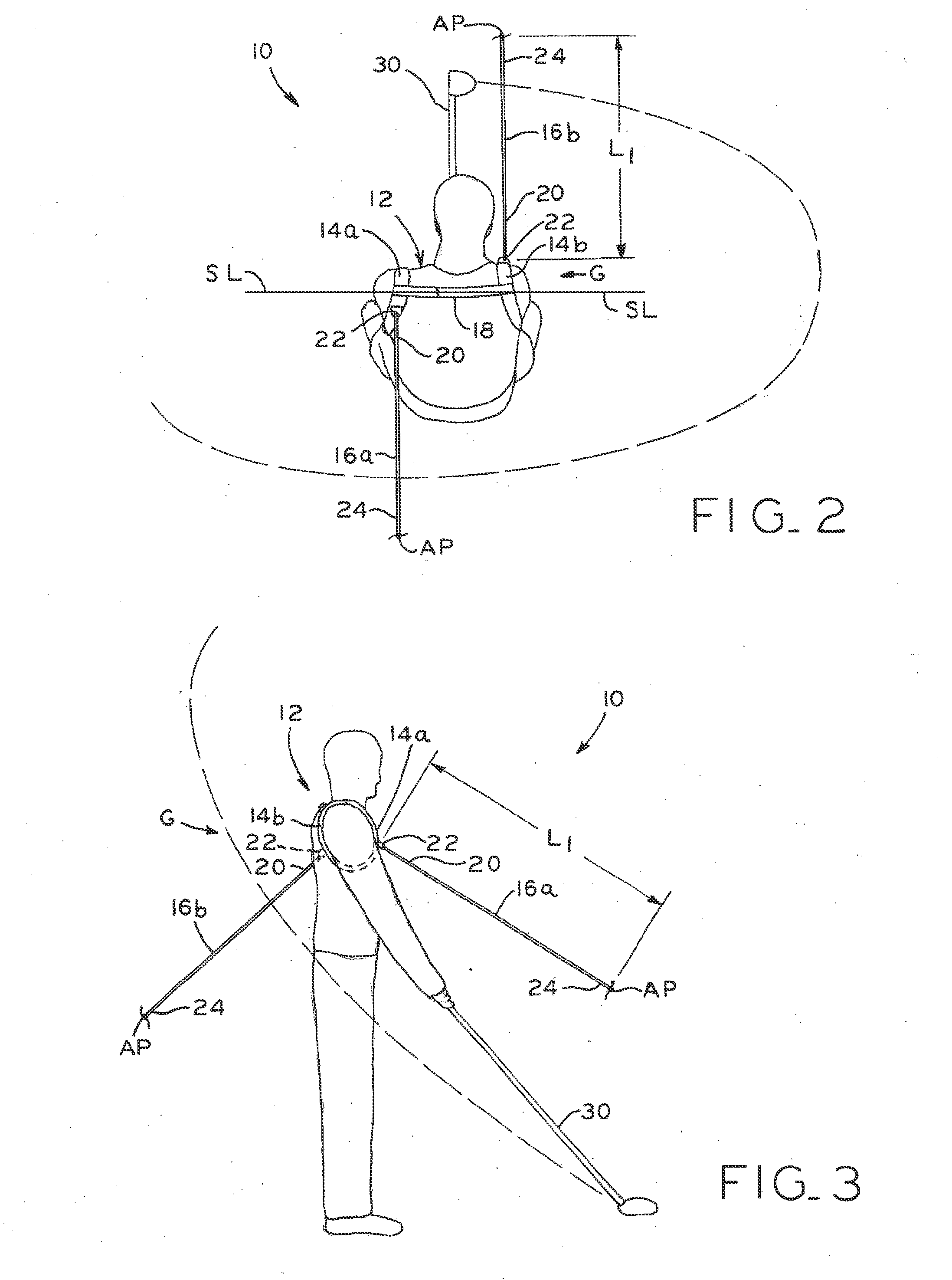 Golf swing training device and method