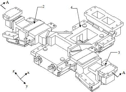 Double-bloomed drive wedge mechanism for automobile roof skylight