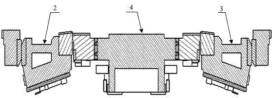 Double-bloomed drive wedge mechanism for automobile roof skylight