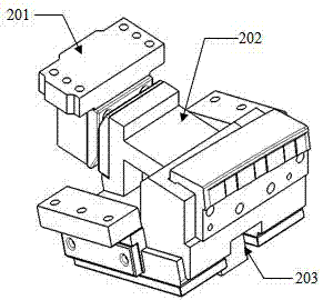 Double-bloomed drive wedge mechanism for automobile roof skylight