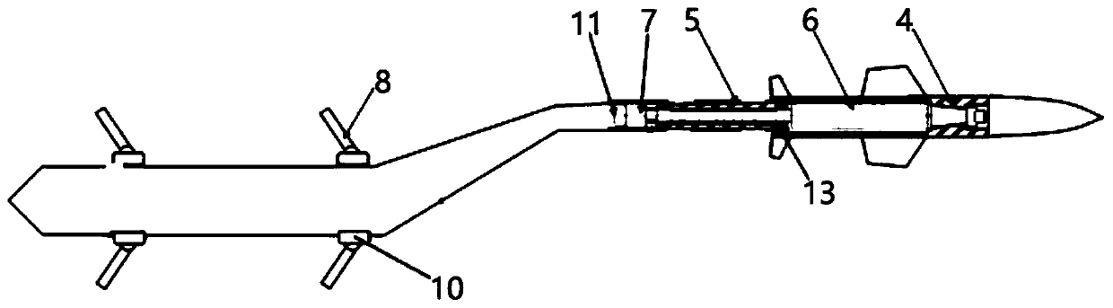 Device and method for testing external store separation performance of aircraft in high-speed wind tunnel