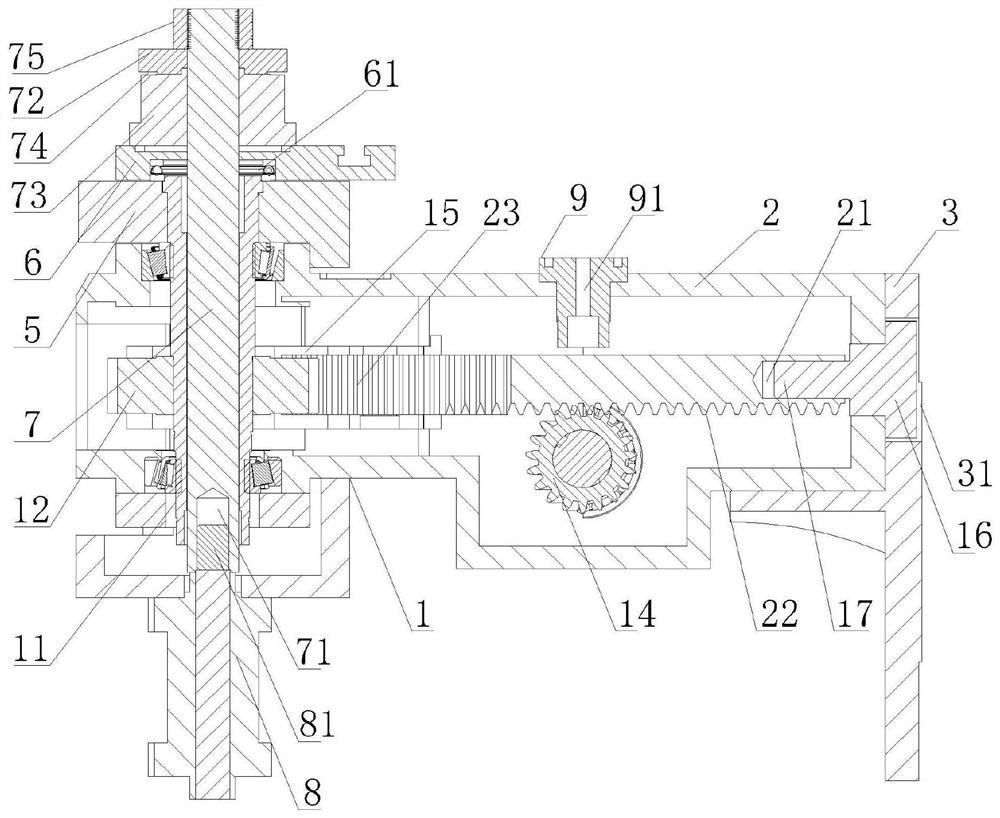 High-precision aluminum profile bending mechanism