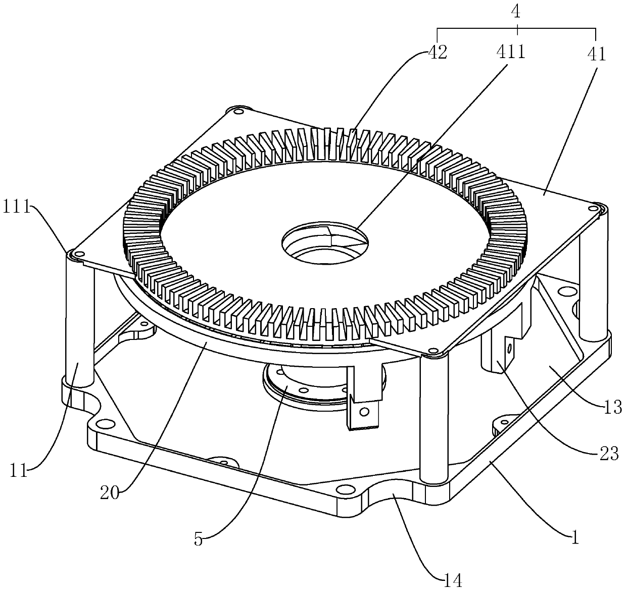 Portable disc-type motor