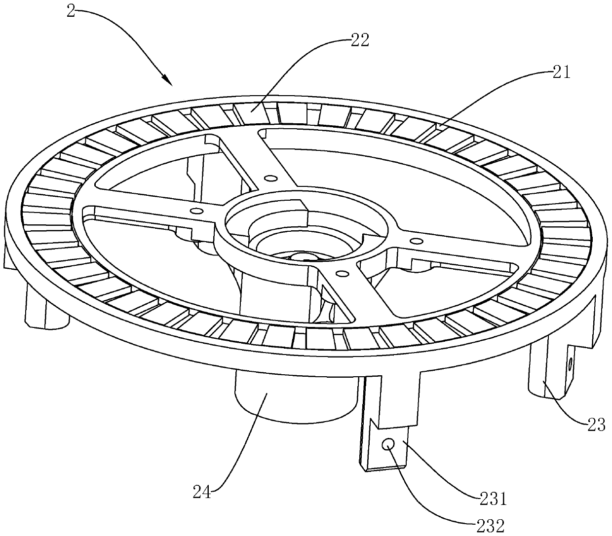 Portable disc-type motor