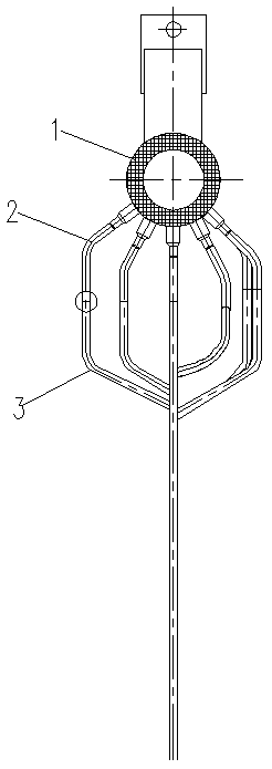 Tower-type photothermal power generation high-temperature molten salt (640 DEG C) thermal absorber tube panel