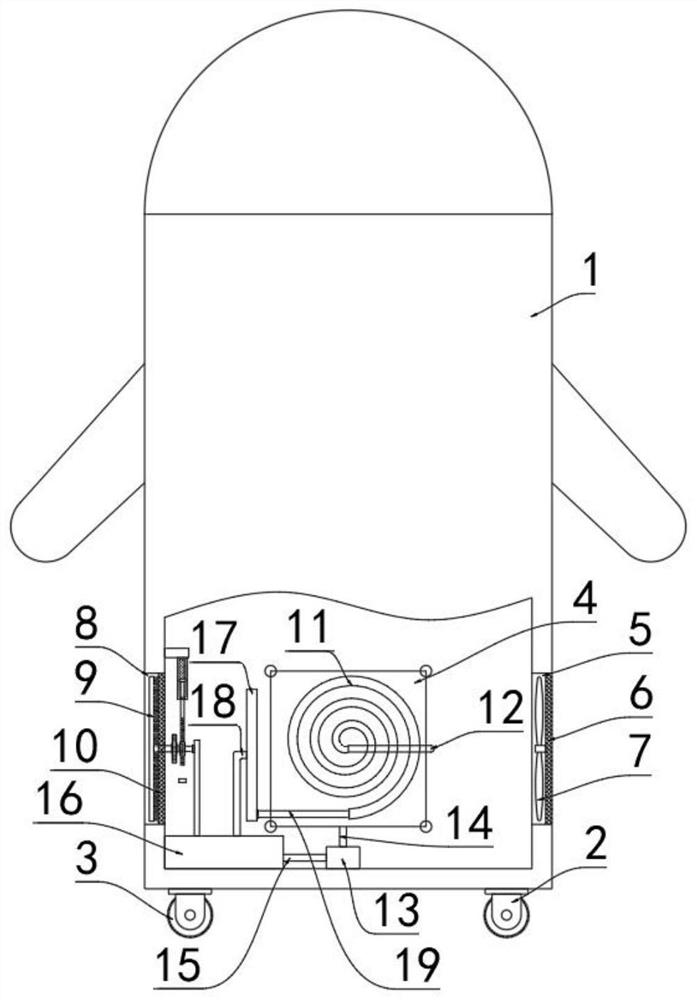 Education robot with good heat dissipation performance