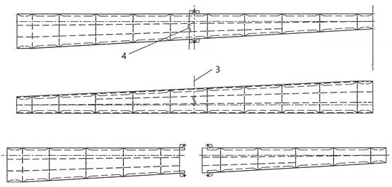 Sectional transportation and on-site butt joint process for portal frame of tire crane