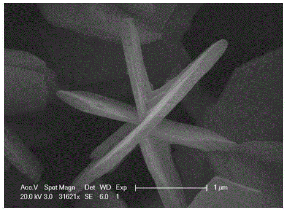 A kind of hexagonal flake vanadium pentoxide nanomaterial and its preparation method and application