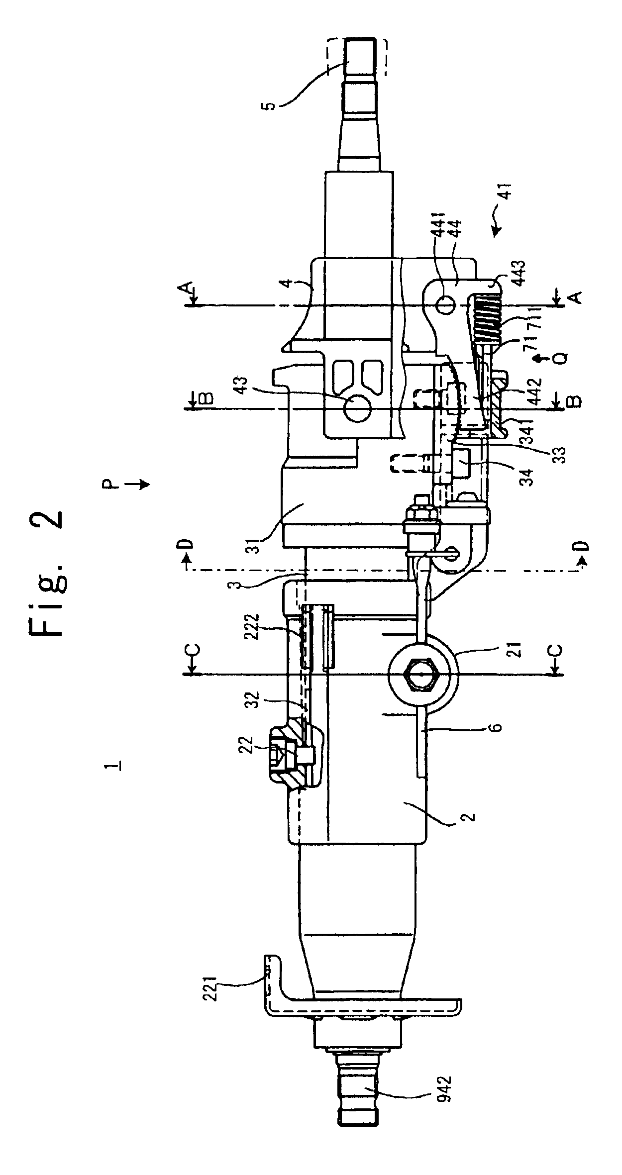 Steering column for motor vehicle