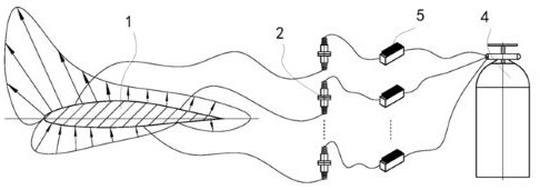 An icing wind tunnel pressure measurement test method