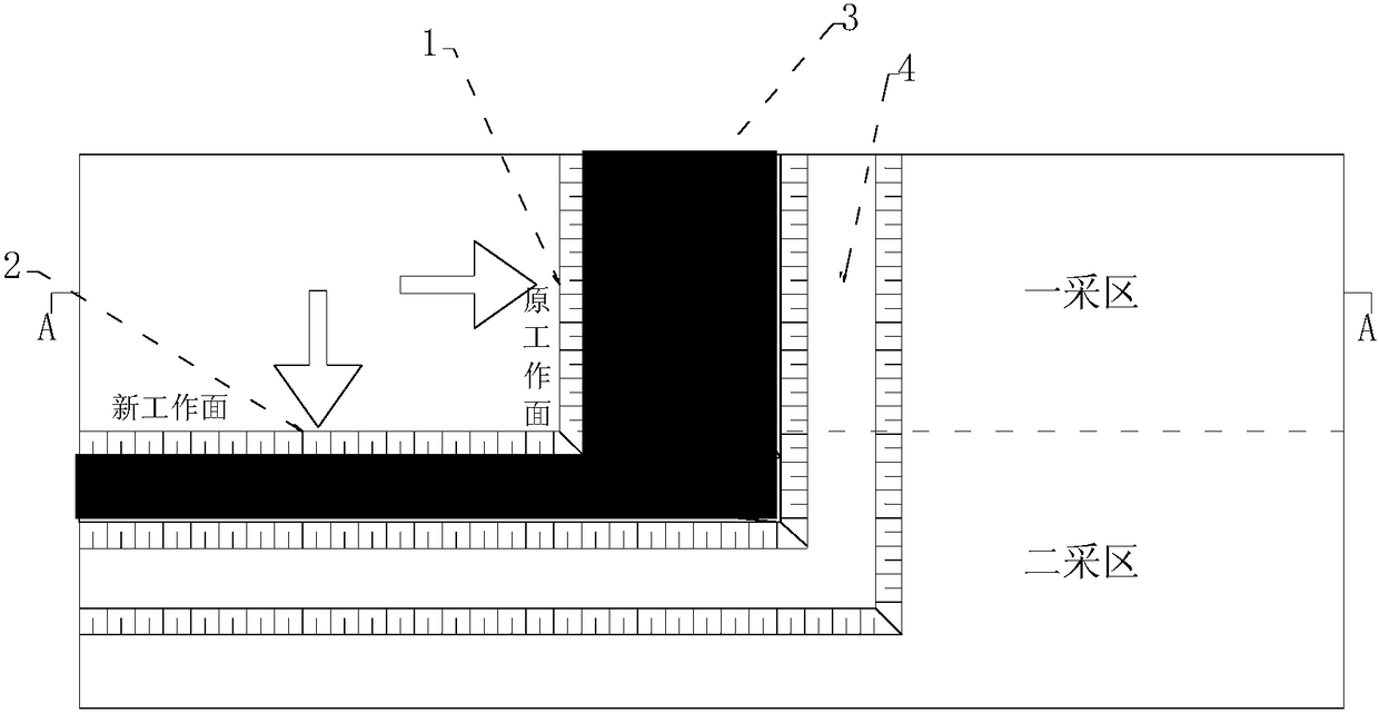 Mining method of end-side and slow-side in parallel mining area under the condition of complex geological structure