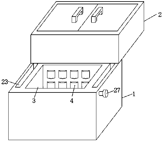 Combined toolbox structure for power company communication cabinet maintenance