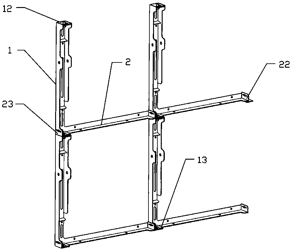 A unit assembly of an LED display body