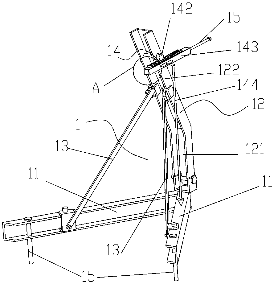 Assembled wall auxiliary mounting device and using method