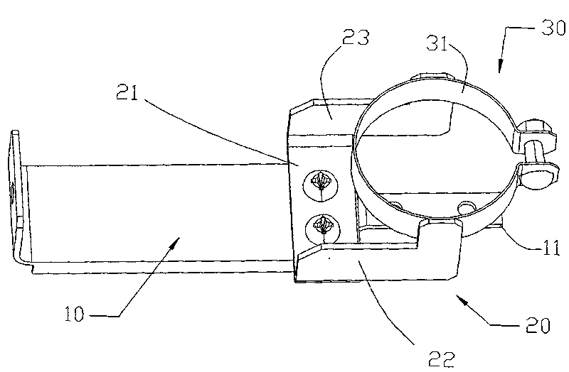 Lamp seat fixing structure