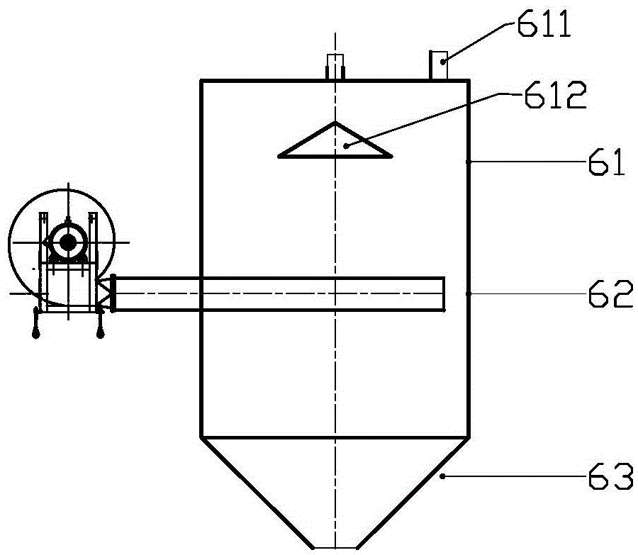 Processing system for kiln tail ceramsite caking materials