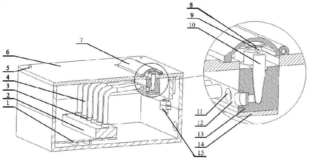 A top-illuminated nucleic acid isothermal amplification detection portable instrument