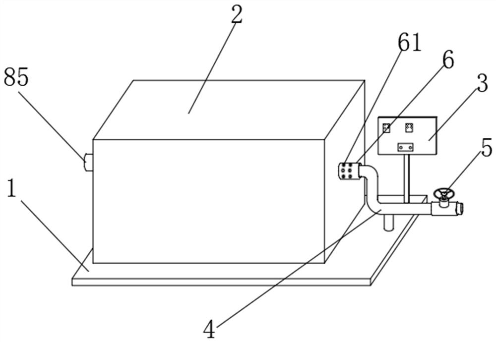 A gas diversion control device for a combustion chamber
