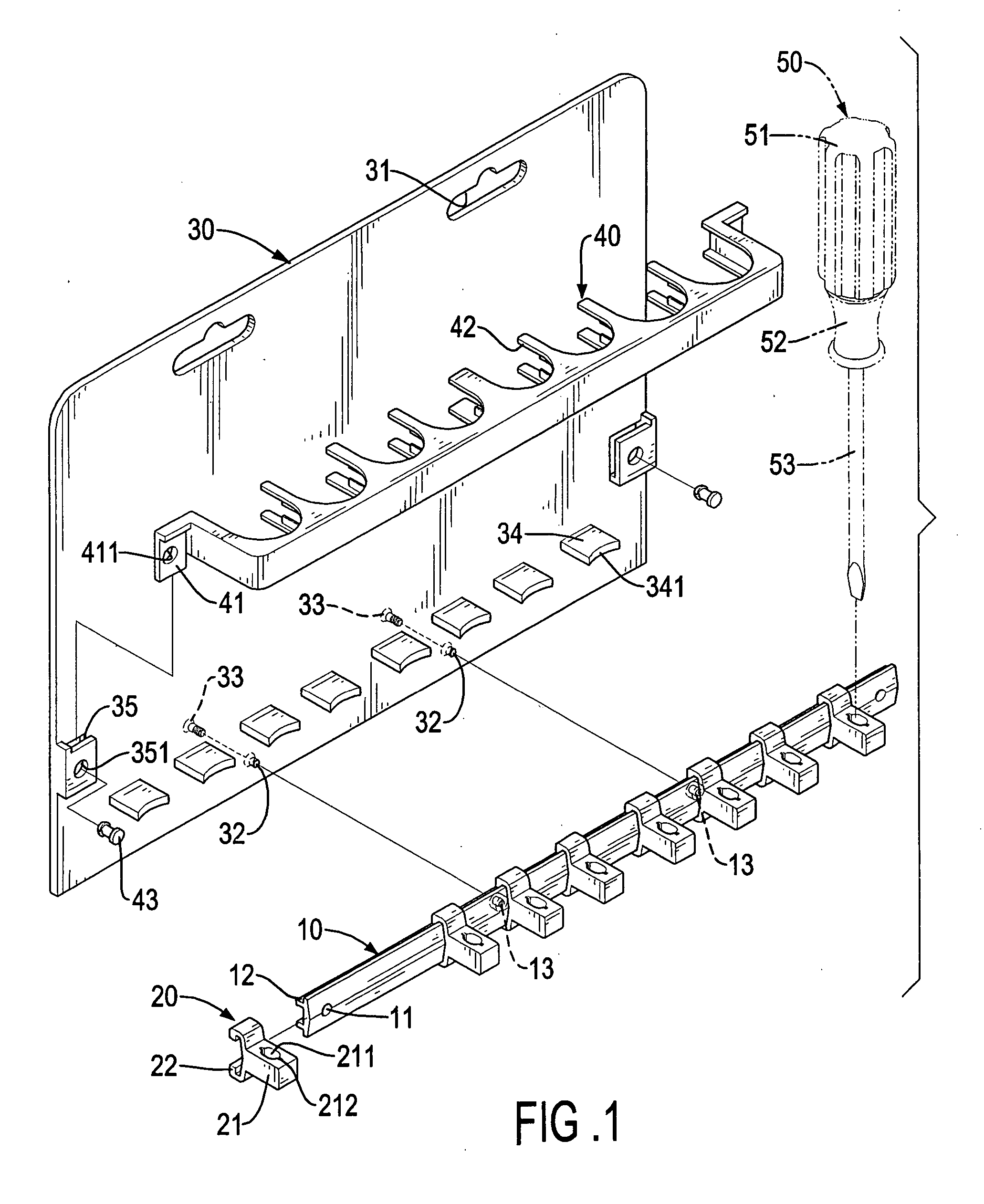 Suspending device for screwdrivers