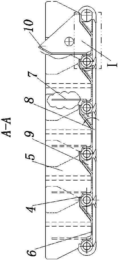 Scale Bucket Conveyor Belt Driven by Chain Plate Axis Chain