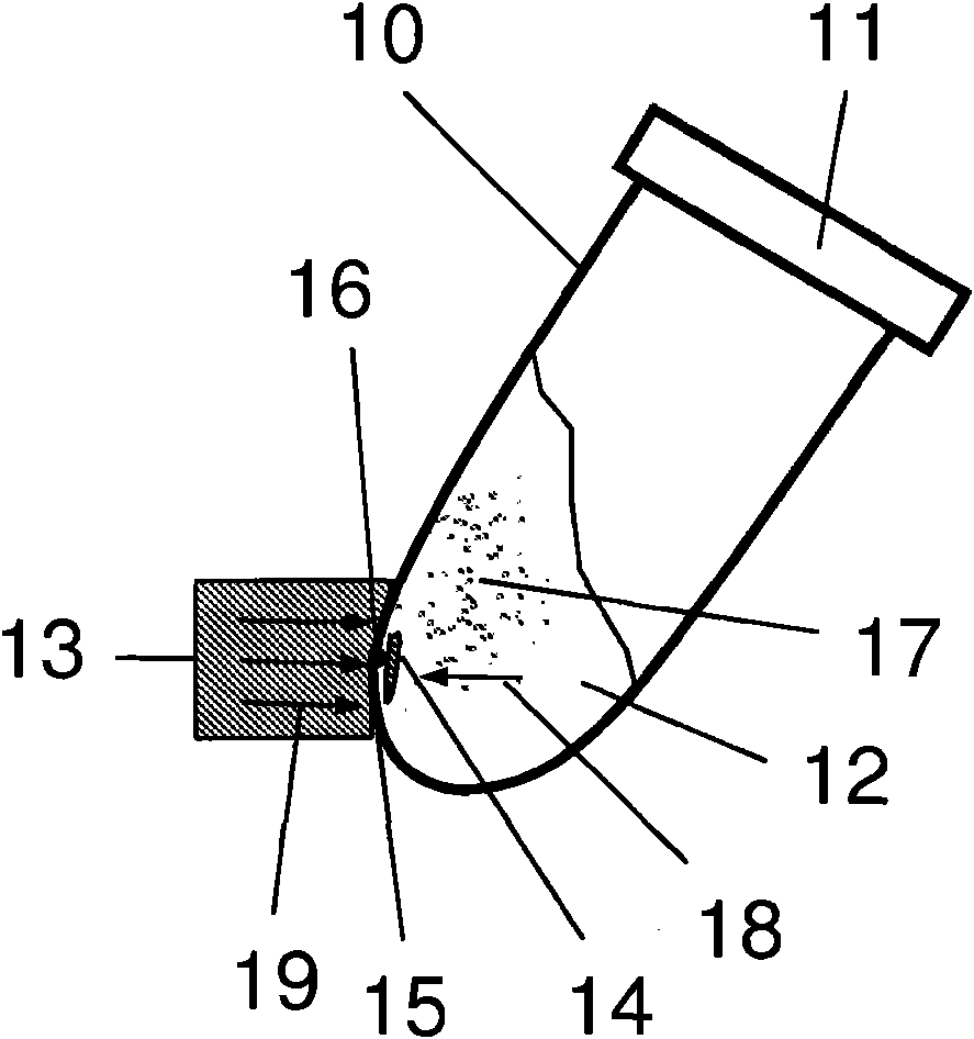 Method and device for breaking down biological material