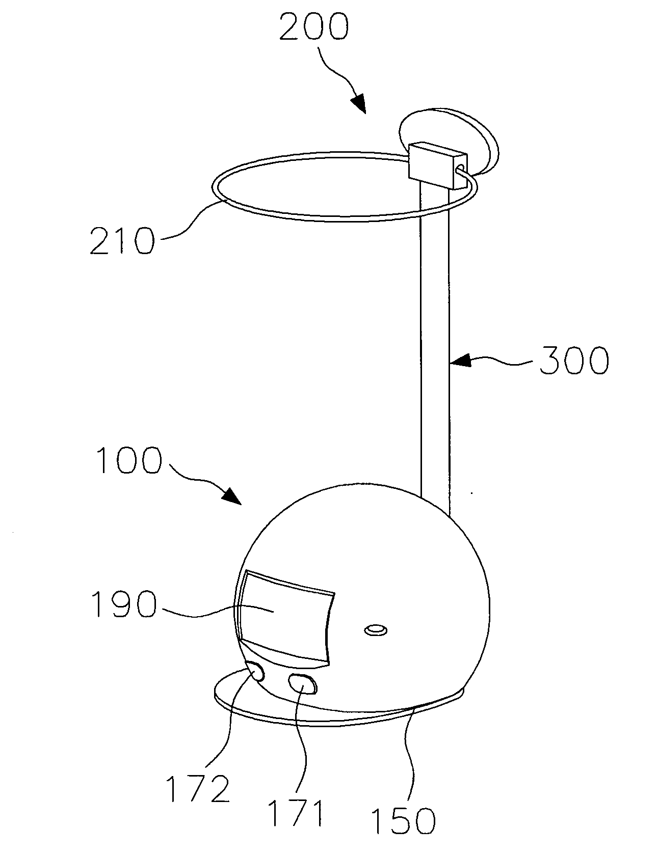 Stature measuring device and stature measuring method