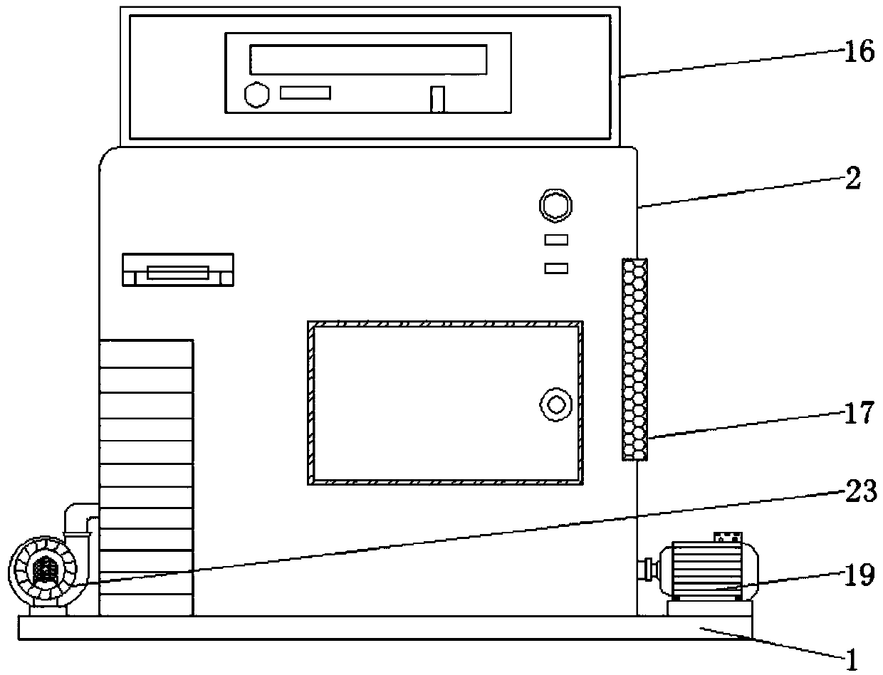 Inner dedusting device for computer mainframe