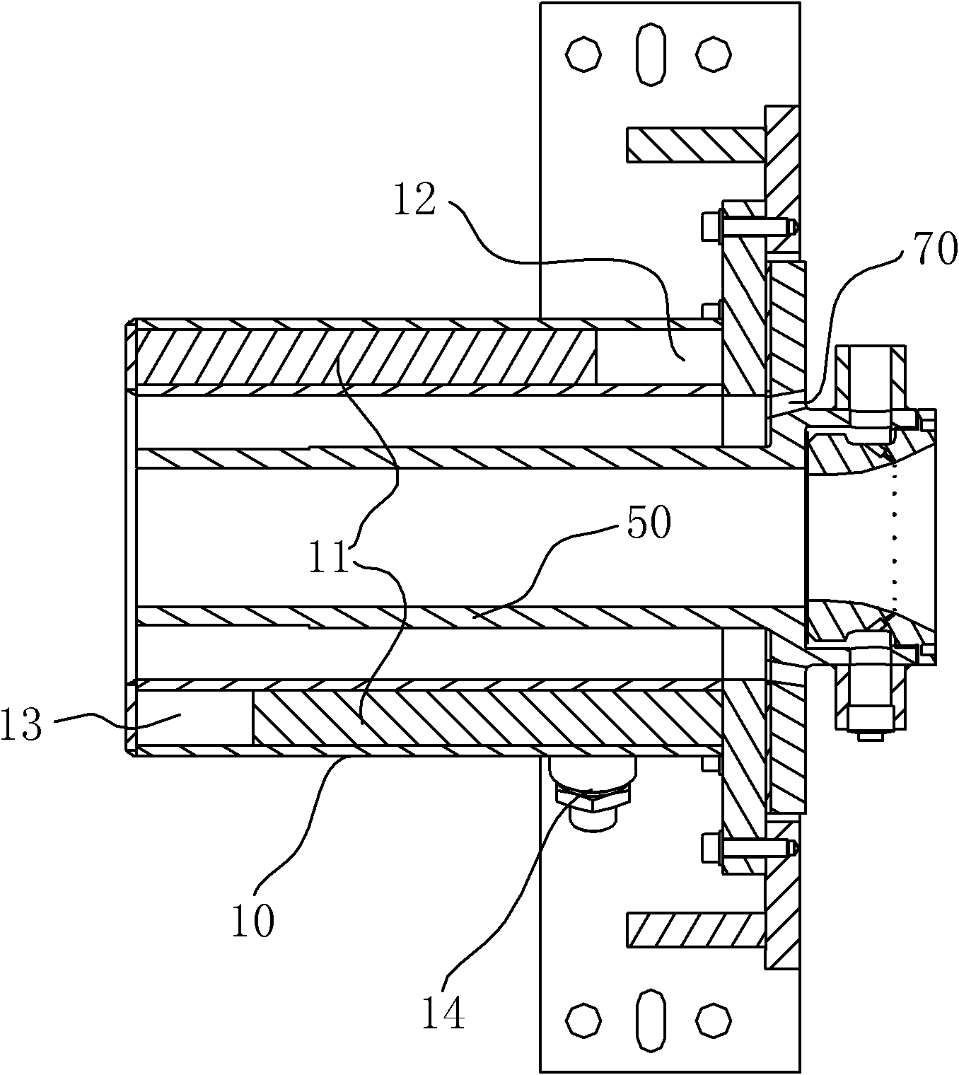 Cooling device for diameter measuring instrument