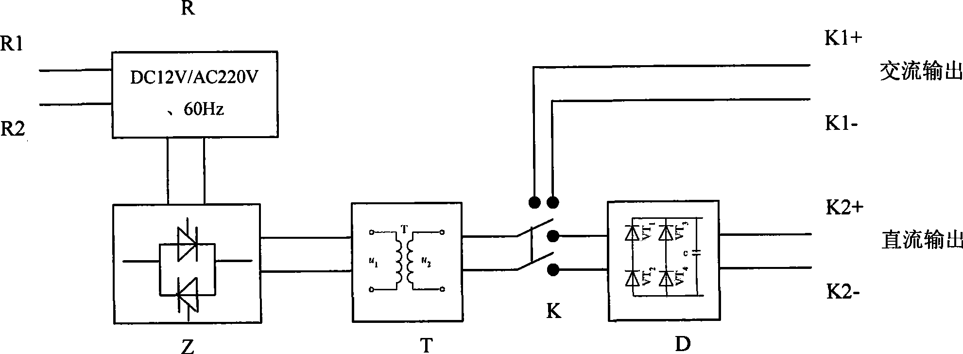 Single-phase earth fault positioning device for electrical power distribution network