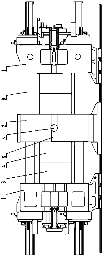 Three-plate-type composite die injection molding machine