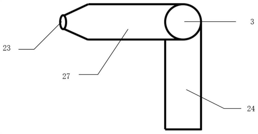 Pantograph device with jet device