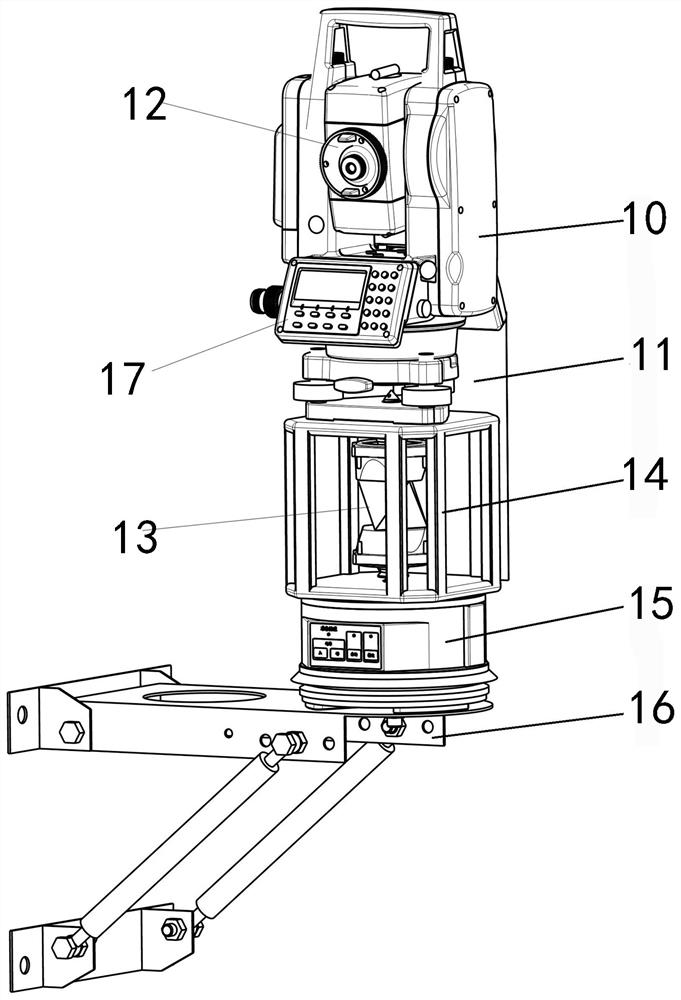 Automatic jacking pipe measuring device and using method thereof