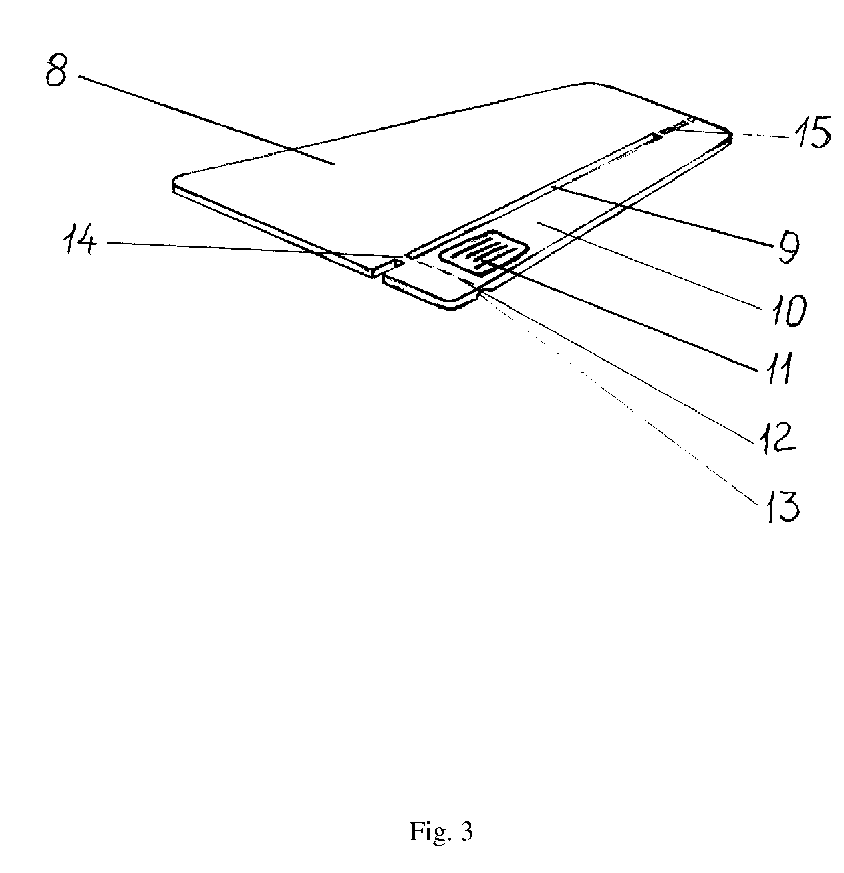 Plastic card provided with electrical contacts