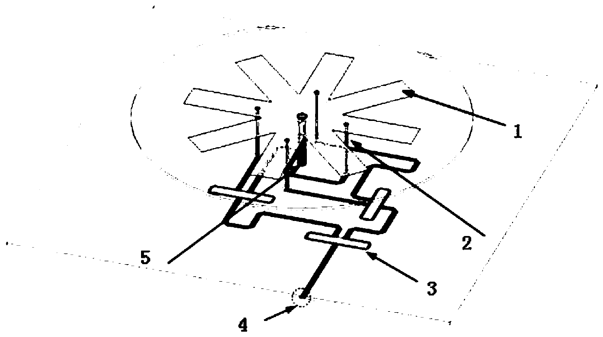 Circularly polarized PIFA antenna with high-stability phase center and GPS positioning system