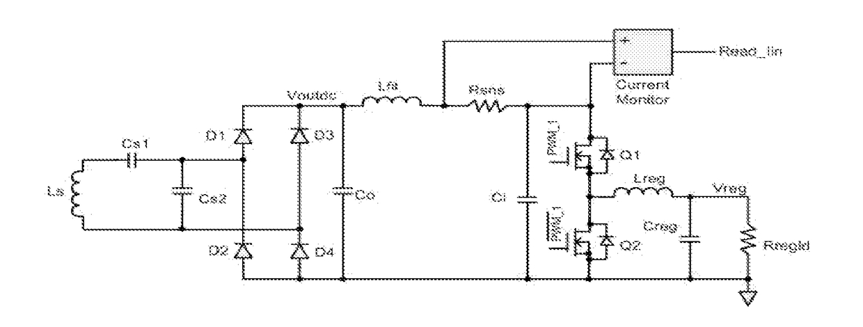 Variable-distance wireless-power-transfer system with fixed tuning and power limiting