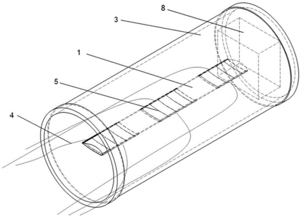 Aerodynamic electromagnetic simulation test device