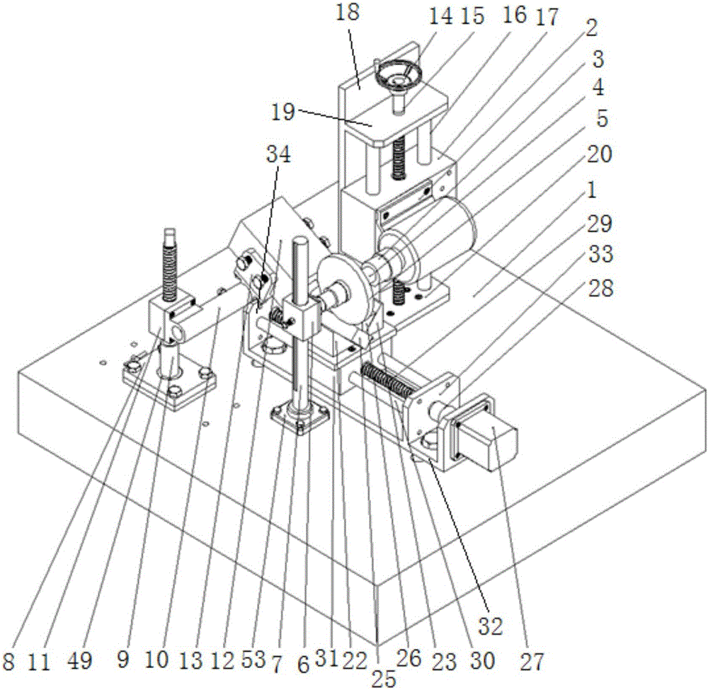 Laser-heating-assisted efficient grinding experiment table for hard and brittle material