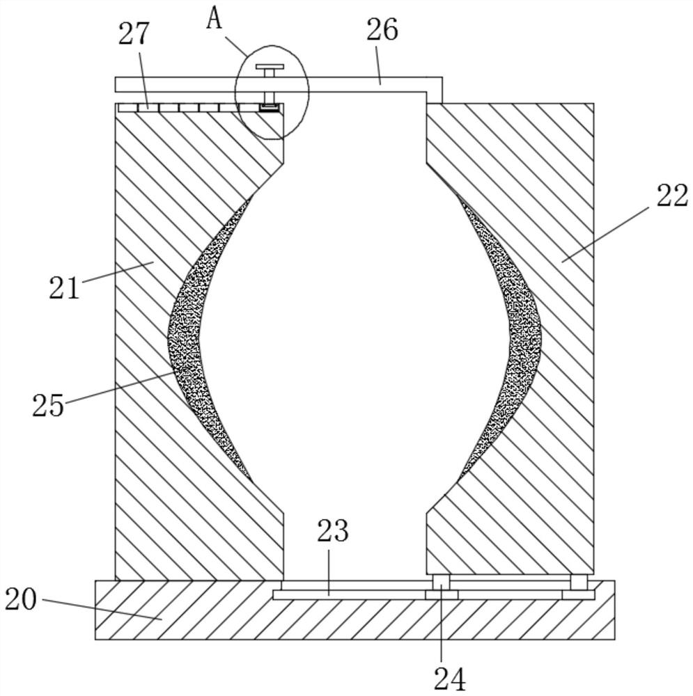 Electric power stringing support device convenient for height adjustment