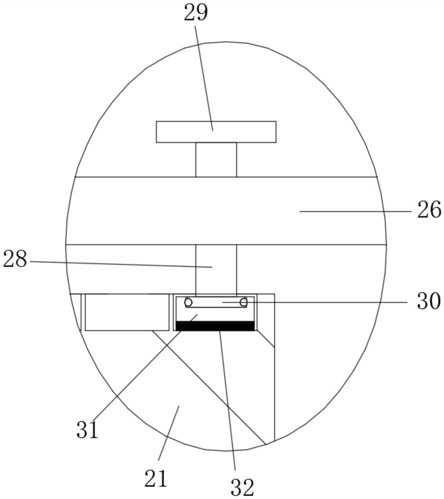 Electric power stringing support device convenient for height adjustment